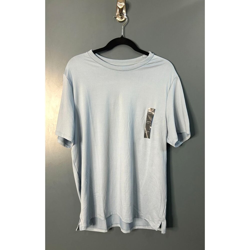 NWT All In Motion  Men's L Performance T-Shirt Light Blue Recycled Polyester